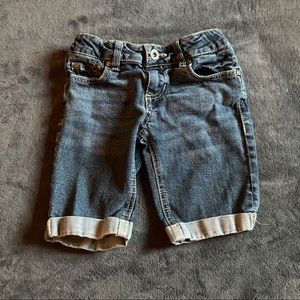 Arizona Jean girls Bermuda rolled hem jean shorts